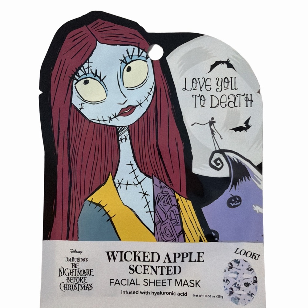 The Nightmare Before Christmas Scented Facial Sheet Masks- SET OF 3 - Picture 3 of 8